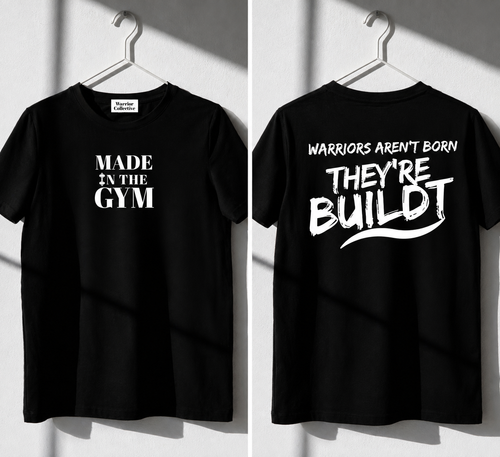 Tricou GYM BUILDT Negru Oversized Femei