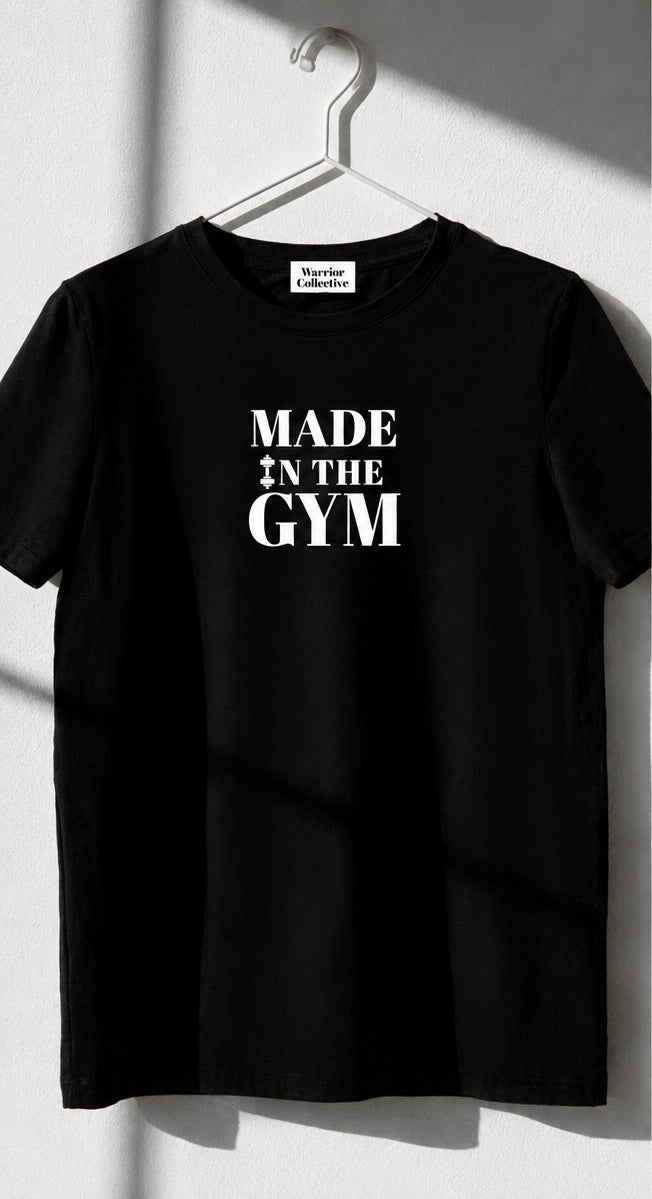 Tricou GYM BUILDT Negru Oversized Femei