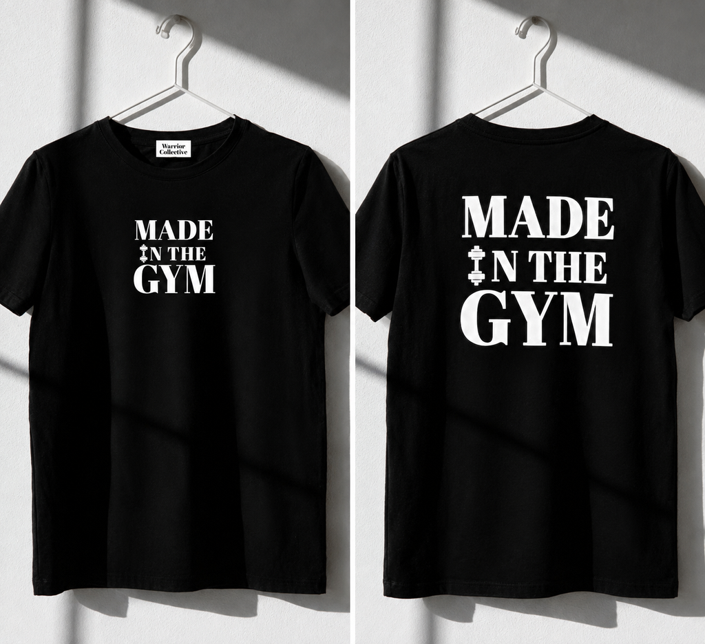 Tricouri GYM MATCH MADE Negre Oversized Cupluri