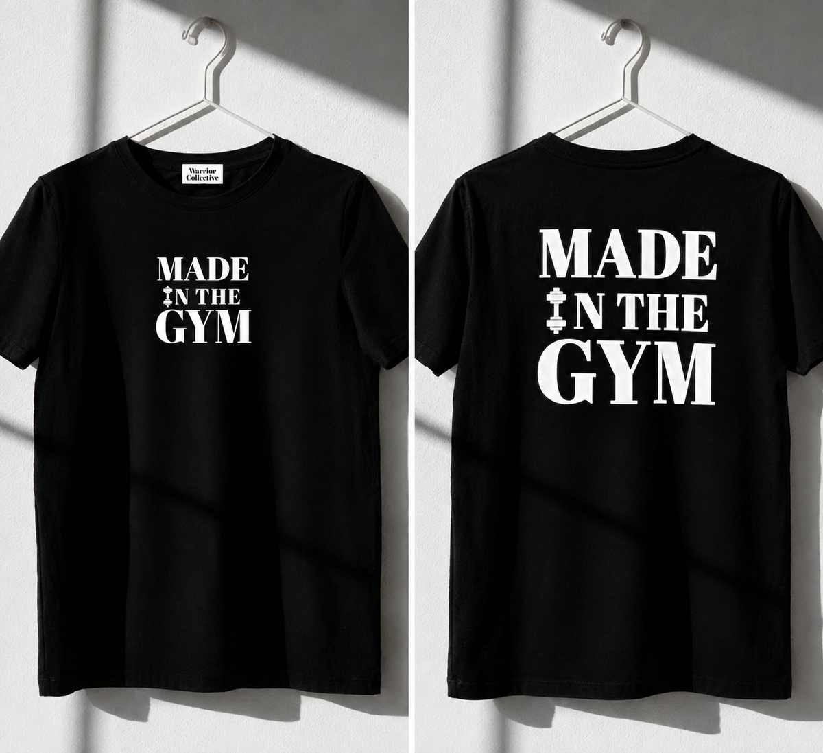 Tricou MADE IN THE GYM   Negru Oversized Barbati