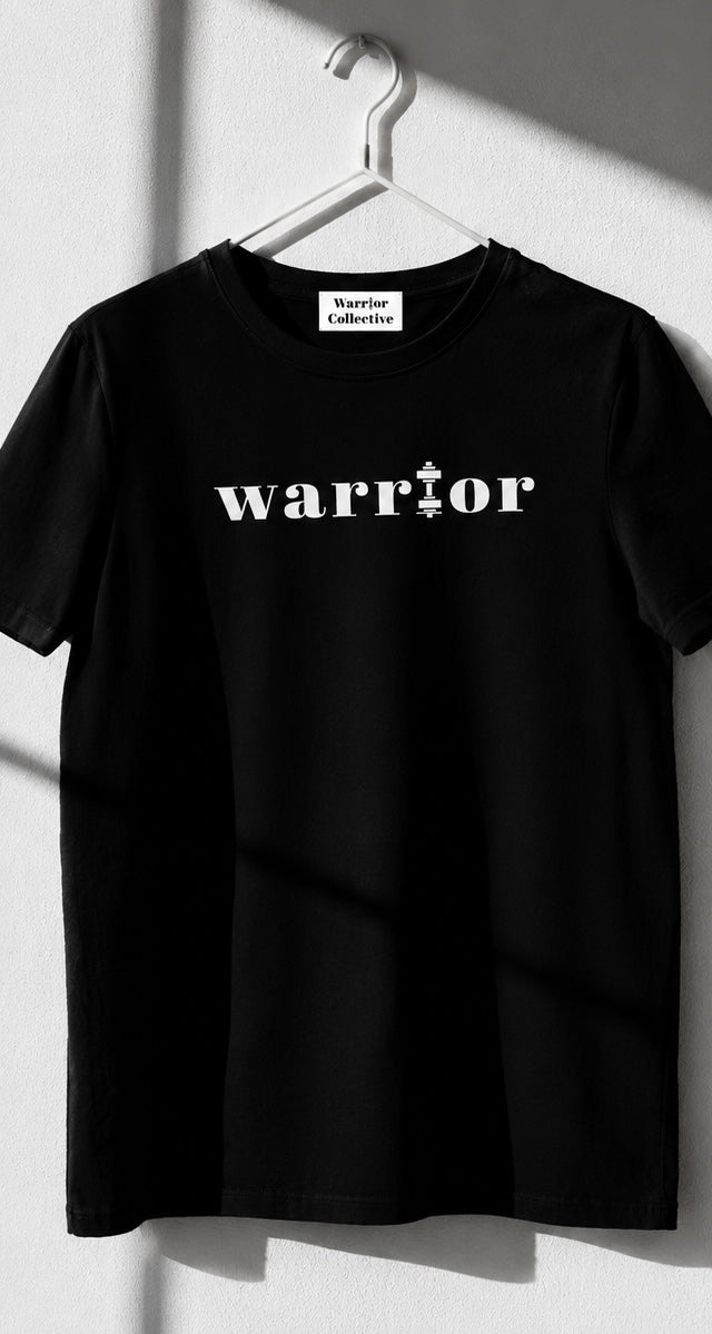 Tricou GYM WARRIOR Negru Oversized Barbati
