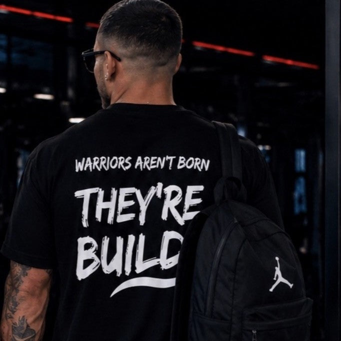 Tricou GYM BUILDT Negru Oversized Barbati