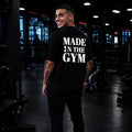 Tricou MADE IN THE GYM   Negru Oversized Barbati