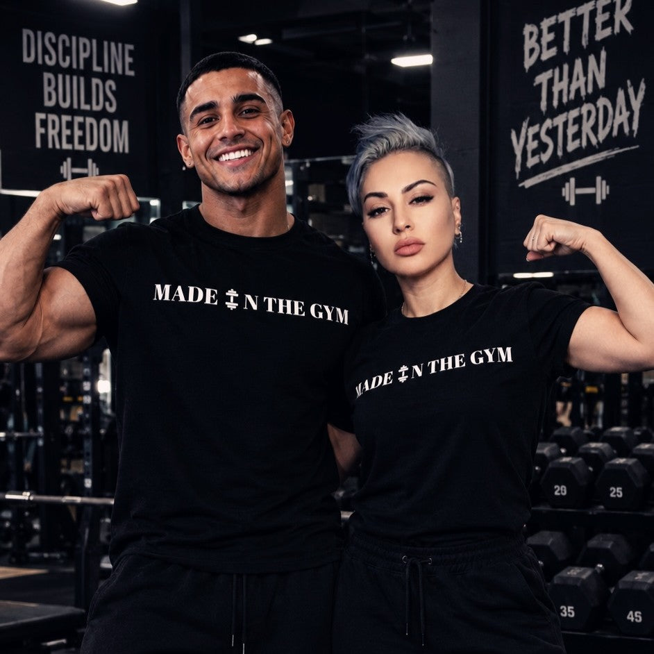 Tricouri GYM POWER - Negre Oversized Cupluri