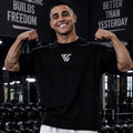 Tricou GYM WAR Negru Oversized Barbati